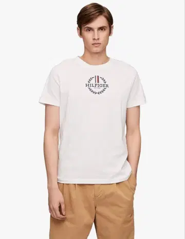 TOMMY HILFIGER HILFIGER 리스 T셔츠 MW34388