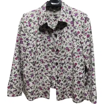 [컨디션 최상] cherian 울 100% 앙상블 꽃무늬 M 쇼와 레트로