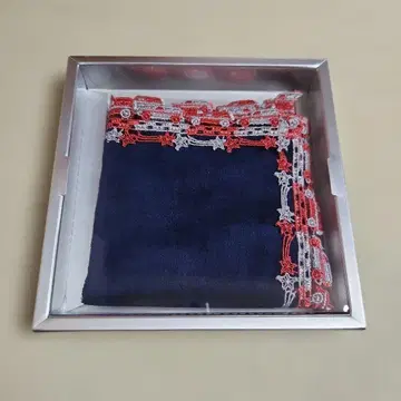 치카자와 레이스 메르세데스벤츠 타월 손수건 네이비