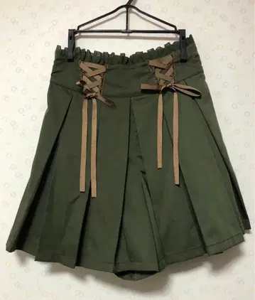 엑시즈팜 레이스업 큐롯