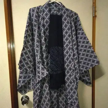 반염 남성용 유카타 헤코오비 세트