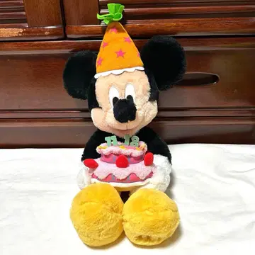 디즈니 리조트 한정판 미키마우스 플러피 플러시 생일 봉제 인형