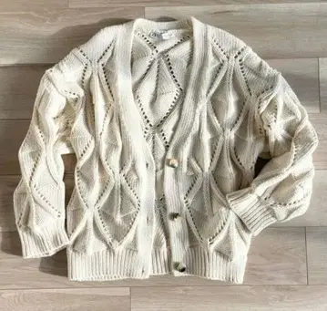 ZARA 오픈 니트 가디건 S