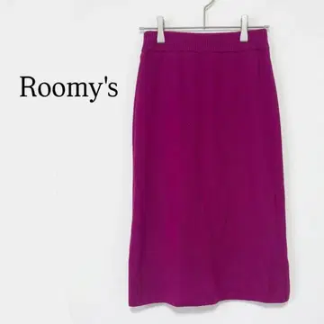 루미즈 핑크 마젠타 타이트 롱 스커트 니트 스타일리시