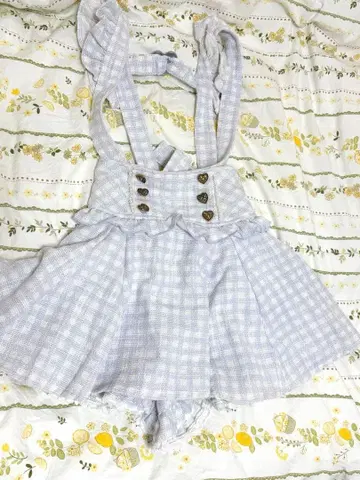 LIZLISA 깅엄 체크 치마바지