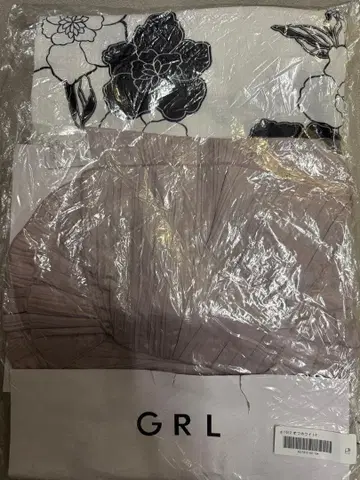 GRL 모노톤 꽃무늬 유카타 오비 세트 F