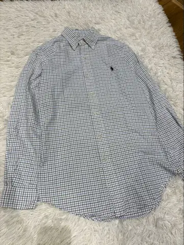 현행 모델에 가까운 랄프 로렌 커스텀 핏 깅엄 체크 포니