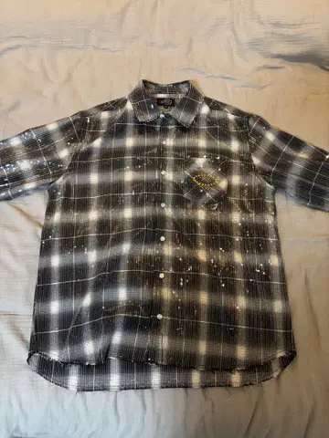 [ 즉시 완판 사이즈 ] AFB 스팽글 플란넬 셔츠 블랙