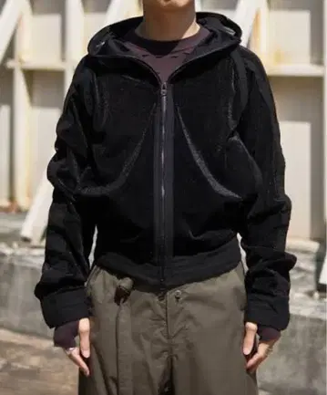 25ss JIAN YE 메쉬 후디 집업 후드티 M