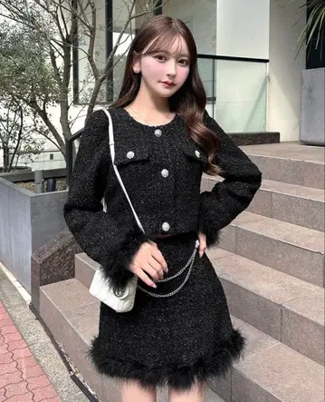 rady 고급 트위드 셋업