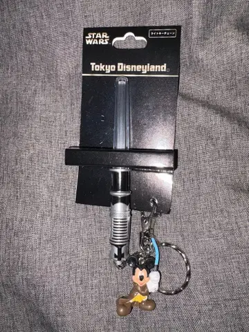 스타 워즈 라이트세이버 키링 제다이 미키