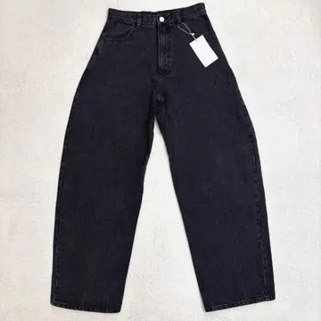 택 포함 새상품 BLUELEA 오카야마 데님 와이드 벌룬 블루레아