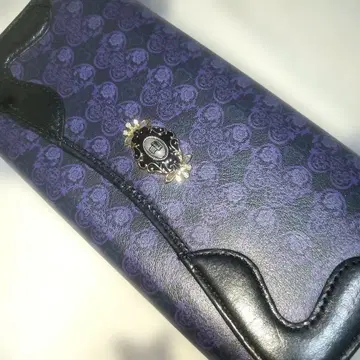 [새상품급] ANNA SUI 안나수이 장지갑 로즈 앤티크풍 퍼플