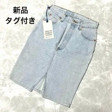 새상품 Levi's 리바이스 타이트 데님 스커트 M 상당 라이트 블루