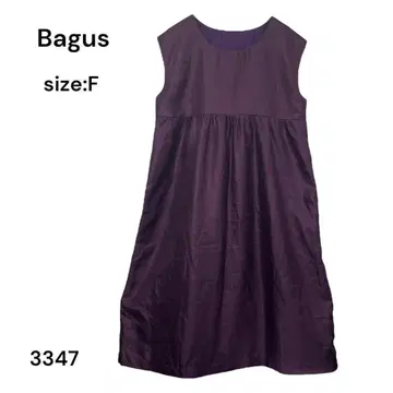 바구스 Bagus 원피스 슬리브리스 FREE 안감 스타일리시