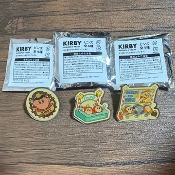 별의 커비 푸푸푸 기차 구매 특전 핀즈 3종