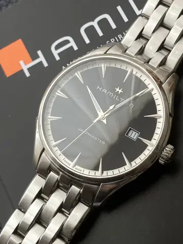 해밀턴 손목시계 재즈 마스터 젠트 블랙 다이얼