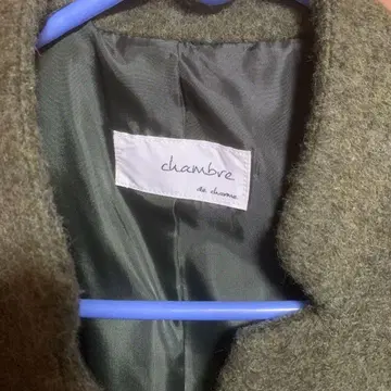 chambre de diane 올리브 그린 롱 코트