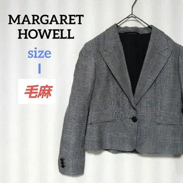 마가렛호웰 테일러드 자켓 글렌체크 울린넨 겉옷