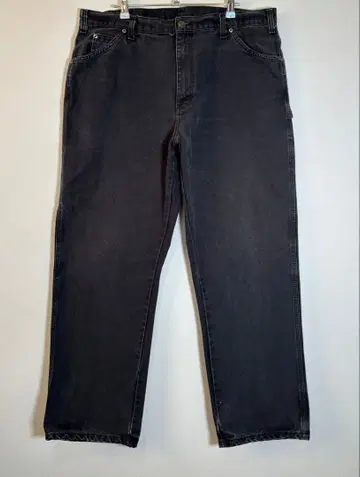 Dickies 디키즈 자수 로고 블랙 덕지 페인터 팬츠