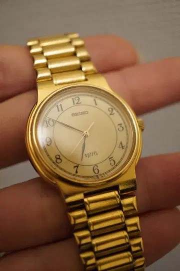 세이코 SEIKO SPIRIT 5P31-6A50 남성용 골드 세이코
