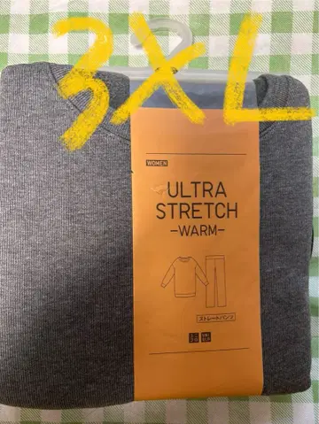 유니클로 울트라 스트레치 웜 세트 덕 그레이 3XL