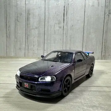 스카이라인 GT-R 미니카 퍼플 1/32 닛산 와일드 스피드