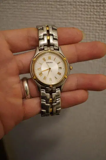 SEIKO 세이코 7N32-0100 남성용 쿼츠 손목시계 작동품