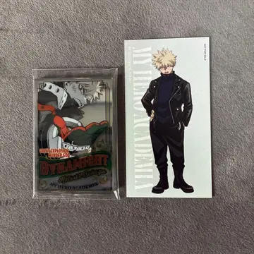 히로아카 원화전 펍 미러풍 아크릴 스티커 바쿠고 카츠키 베이스 야드 특전