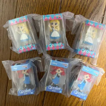 큐포스켓 디즈니 앨리스 x 3 아리엘 x 3 총 6점