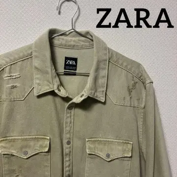 [ ZARA ] 데미지 데님 자켓 XL 남성용