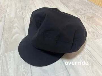 오버라이드 블랙 헌팅 캡 모자
