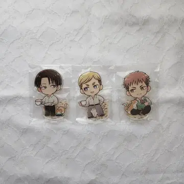 진격의 거인 프린세스 카페 고양이 리바이 엘빈 진 아크릴 스탠드