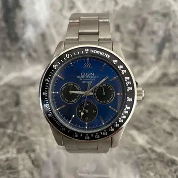 [ 작동품 ] ELGIN 엘진 크로노그래프 FK-1021-C 손목시계