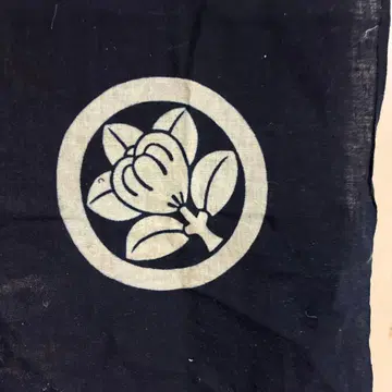 빈티지 원단, 둥근 귤 문양 들어간 보자