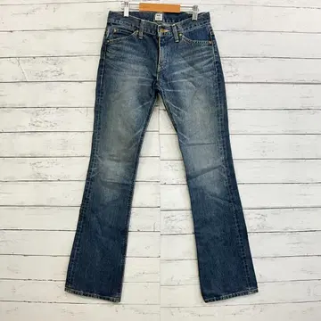 새상품급 Lee 플레어 데님 팬츠 XS 부츠컷 일본제 인디고 롱 레그