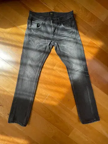 [레어/일본제] Lee x BEAMS 별주 블랙 데님 29 벌집 수염