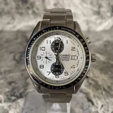 [ 작동품 ] CASIO ARGENT ARG-500 크로노그래프 손목시계