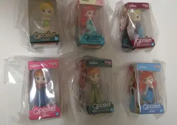 Qposket 피규어 6개 세트 디즈니 미니어처 컬렉션