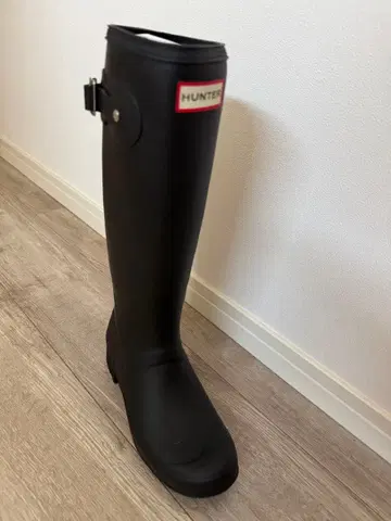 HUNTER 오리지널 투어 블랙 레인부츠 US 7