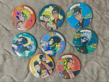 NARUTO 홀로그램 가공 캔뱃지 (8cm) 8개 세트
