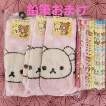 리락쿠마 코리락쿠마 복슬복슬 양말 양말 삭스 24cm 연필