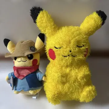 피카츄 화석 박물관 봉제 인형 2체 세트