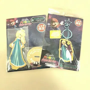 슈퍼 마리오 갤럭시 로제타 아크릴 스탠드&키링 세트 영화관