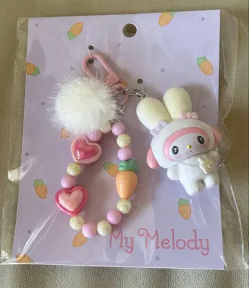 산리오 통통한 귀의 토끼 모임 키링 마이멜로디