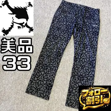 [팔로우 할인] 새상품급 오클리 스컬 올 패턴 골프 팬츠 사이즈 33