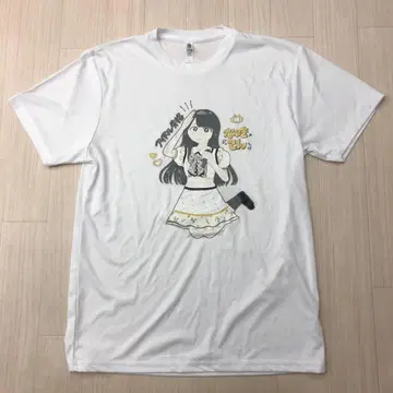 컨디션 최상 아르바이트 실격 나츠키텐 T셔츠 L 화이트