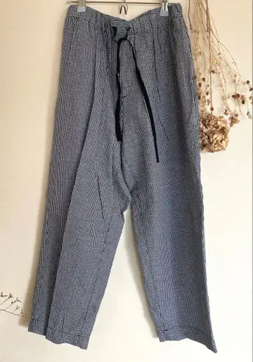 네스트로브 nest robe 깅엄 체크 이지 팬츠