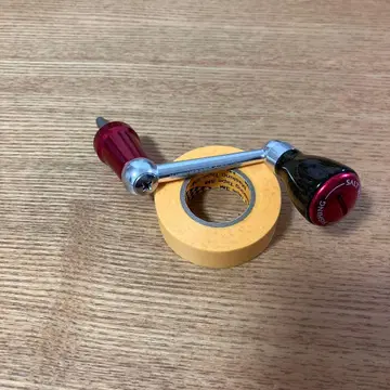 초레어 다이와용 톱니바퀴 스튜디오 오션 마크 핸들 나뭇결 노브