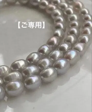 담수 진주 목걸이 알레르기 대응 체인 목걸이